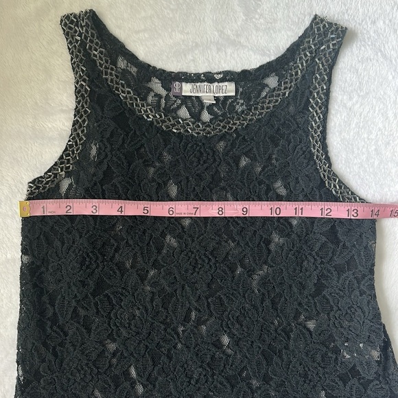 Women's Grunge‎ Lace Romantic Whimsigoth Sleeveless  Embellished Fem Top XS - Picture 4 of 7